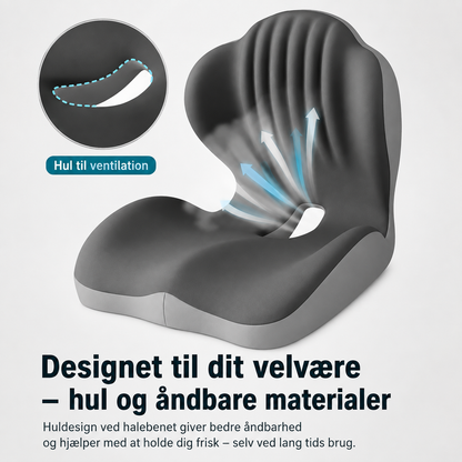 LuminaSilk™ KomfortSidde Haleben Relief Sædehynde