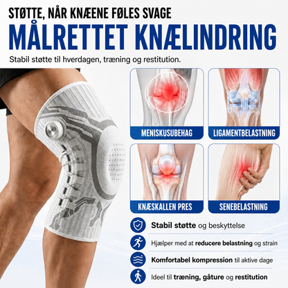 LuminaSilk™ Knæstøtte – Justerbar Kompression & Maksimal Stabilitet