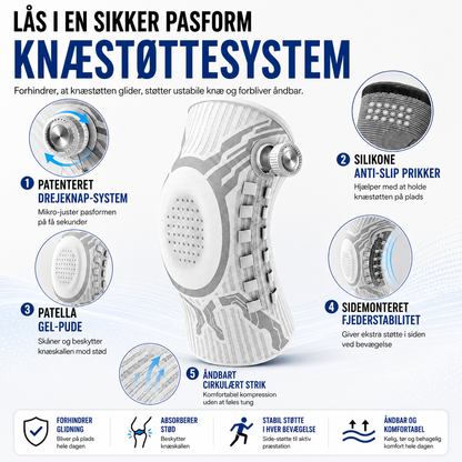 LuminaSilk™ Knæstøtte – Justerbar Kompression & Maksimal Stabilitet