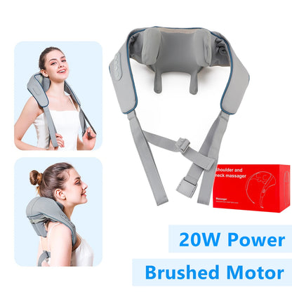 LuminaSilk™ DeepRelax™ – Trådløs Nakke- & Skuldermassager 26W