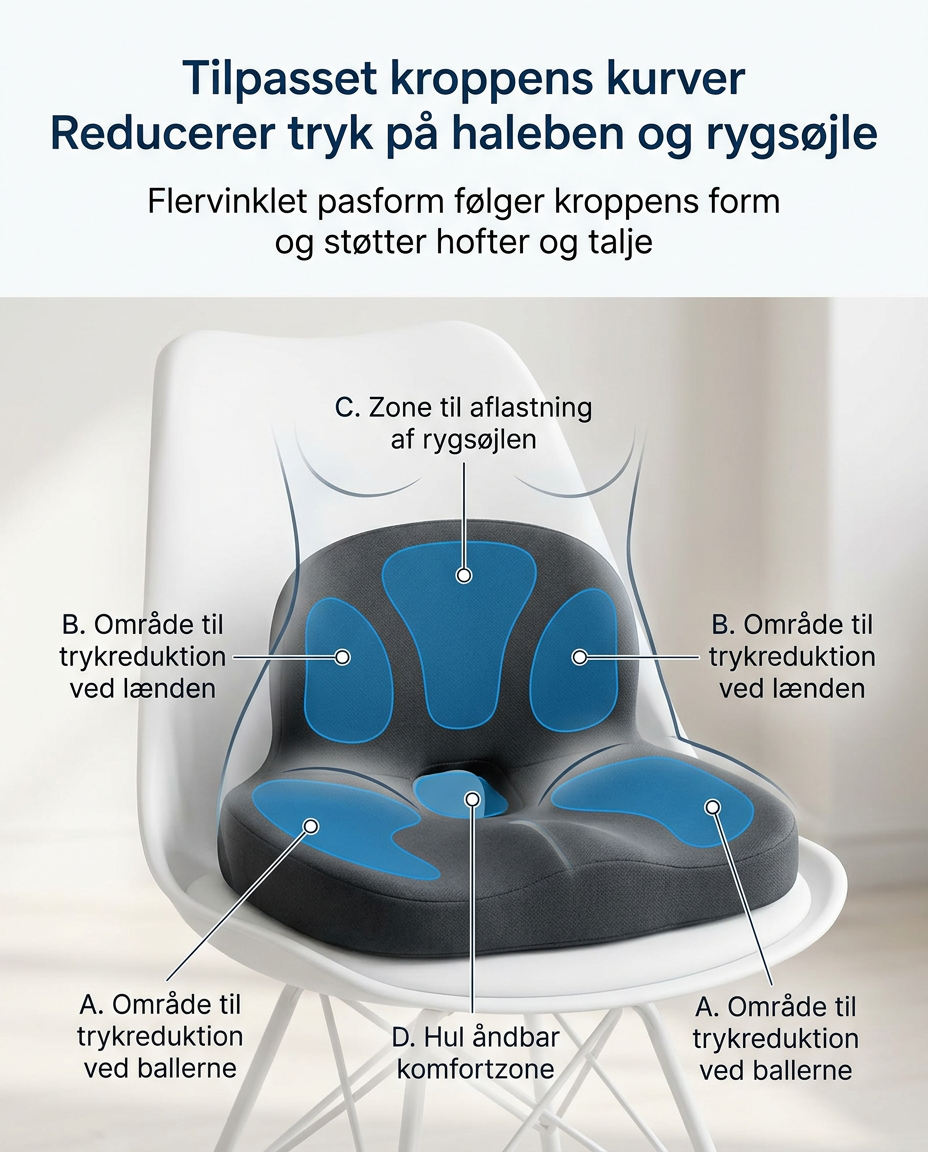 KomfortSidde Haleben Relief Sædehynde