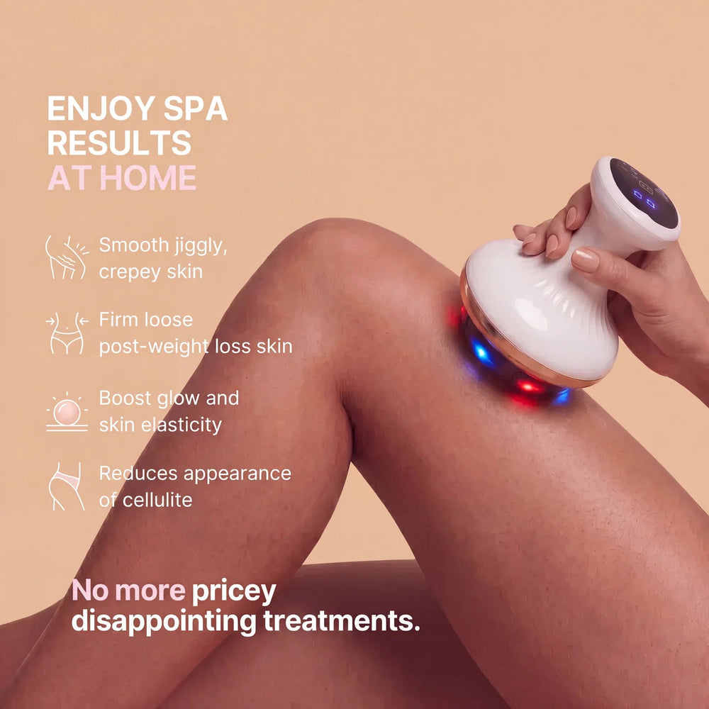 LuminaSilk Contour Pro — Vacuum + Heat + Red Light Body Massager